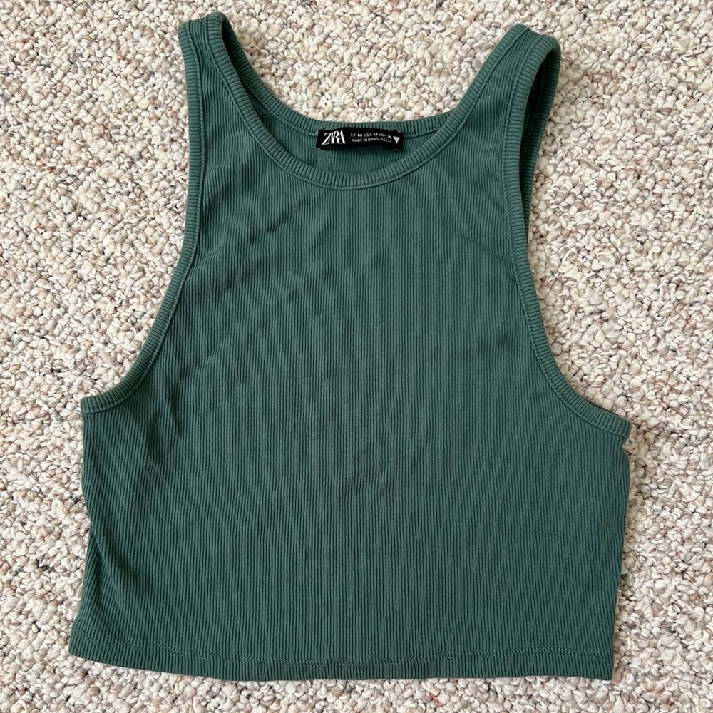 Green tank top